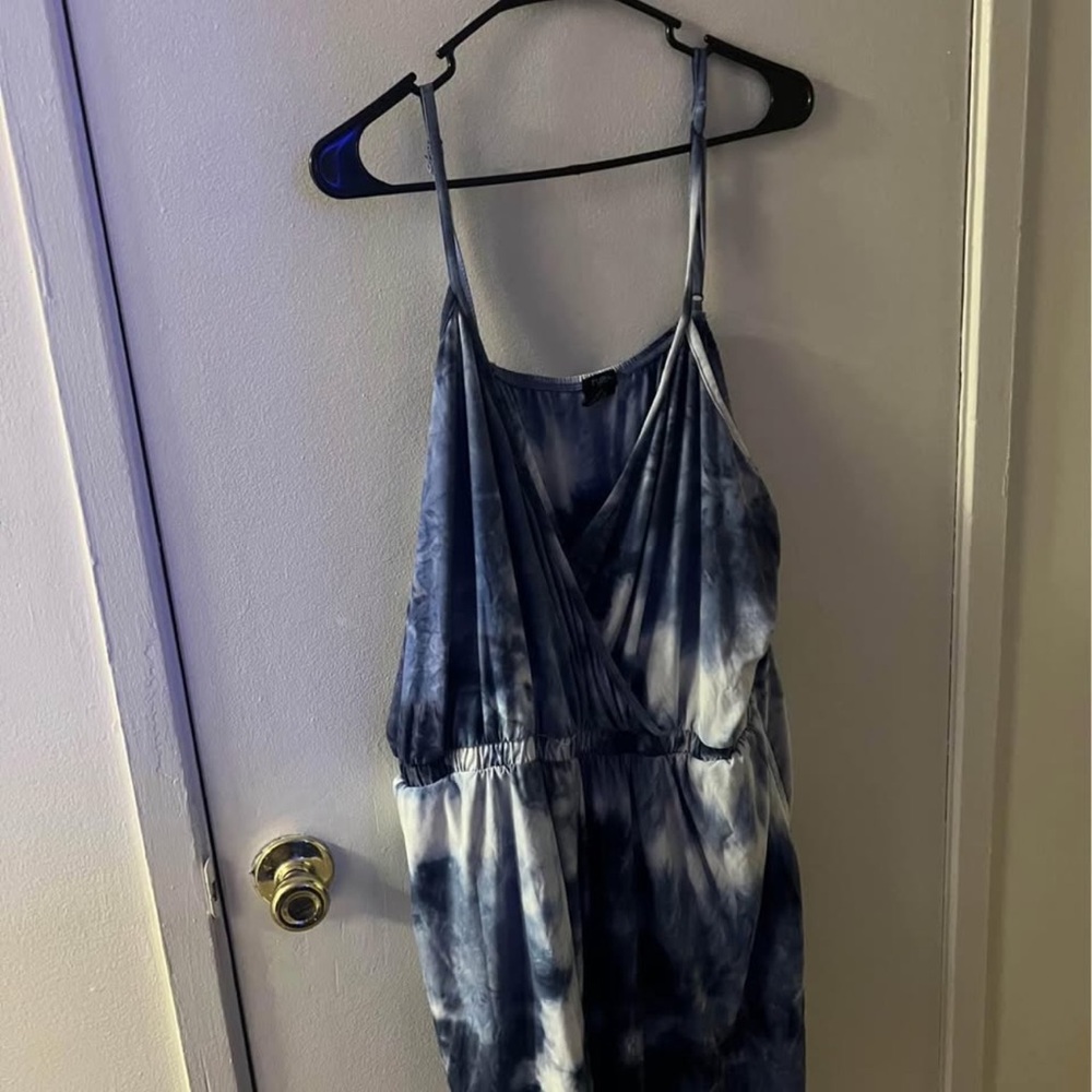 Blue Tie-Dye One Piece